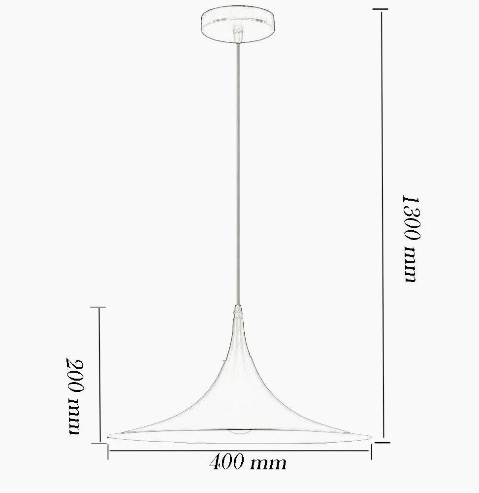 Lampadario contemporaneo nordico – In metallo bianco e nero, attacco E27 - ambraled