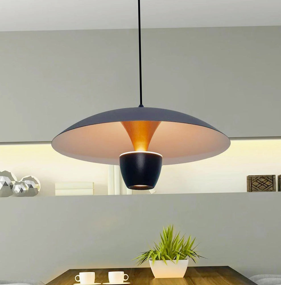 Lampadario LED 11W – Contemporaneo minimal, luce calda 3000K - ambraled