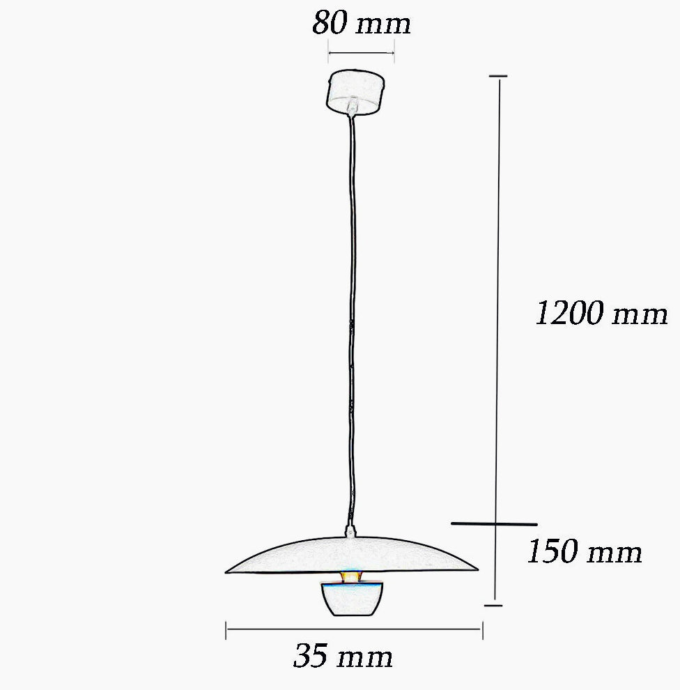 Lampadario LED 11W – Contemporaneo minimal, luce calda 3000K - ambraled