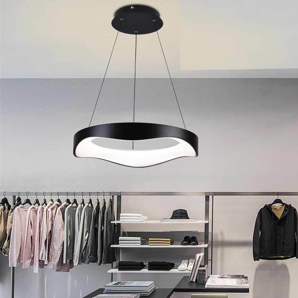Lampadario LED a onda 38W – 3 colorazioni di luce (6500K / 4000K / 3000K) - ambraled
