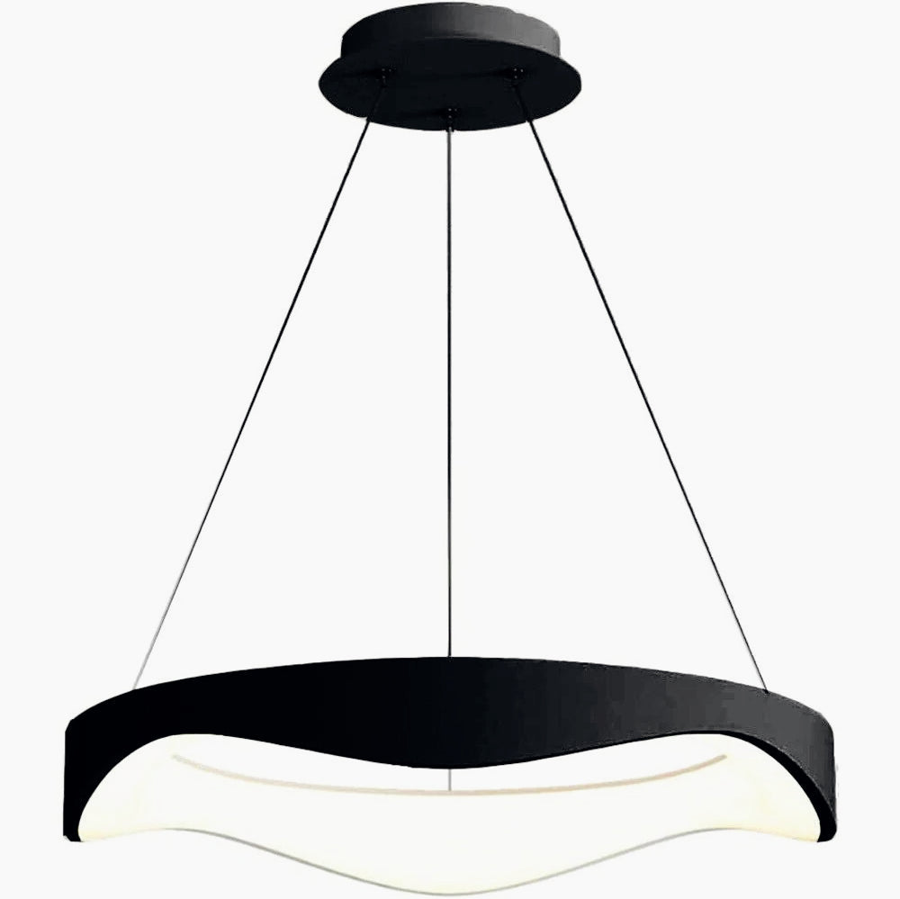 Lampadario LED a onda 38W – 3 colorazioni di luce (6500K / 4000K / 3000K) - ambraled