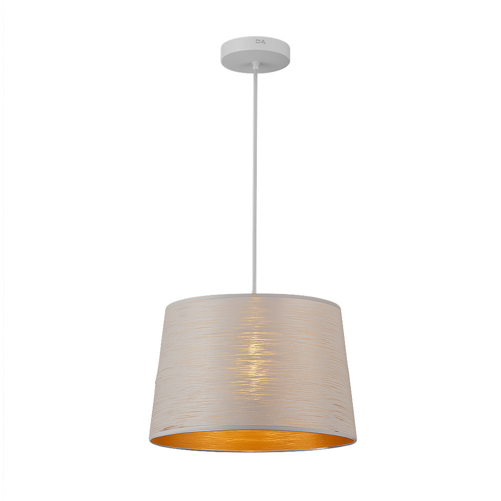 Lampadario minimal a sospensione in metallo – Attacco E27, colore bianco o nero - ambraled