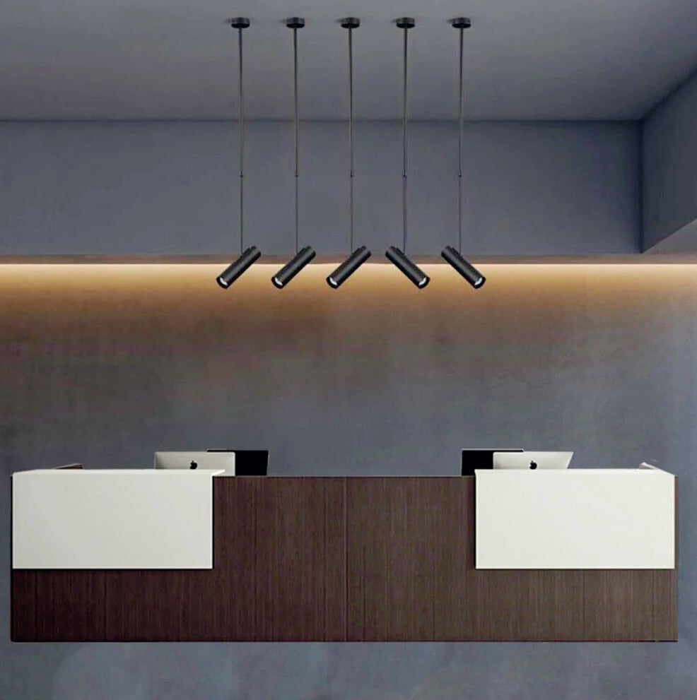 Lampadario ragno a sospensione con 6 corde e portalampade E27 – Design retrò - ambraled