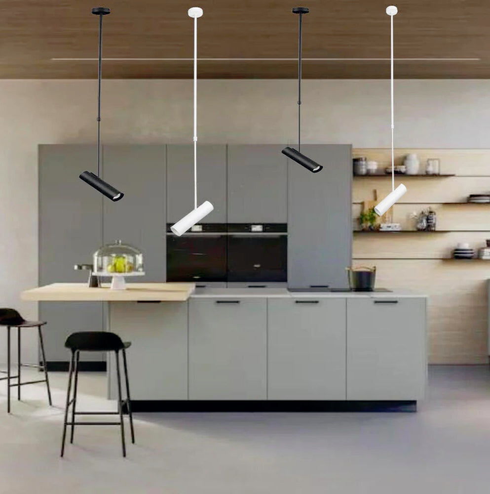 Lampadario ragno a sospensione con 6 corde e portalampade E27 – Design retrò - ambraled