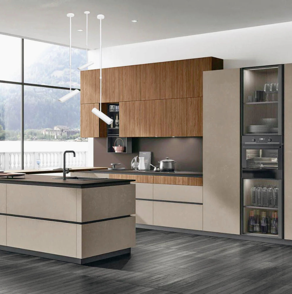 Lampadario ragno a sospensione con 6 corde e portalampade E27 – Design retrò - ambraled