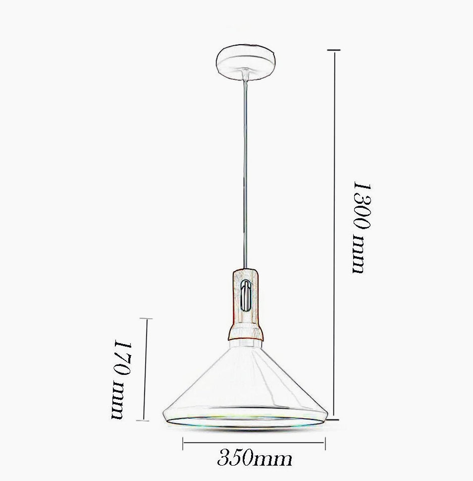 Lampadario stile industriale pendente – Nero e bianco, attacco E27 - ambraled