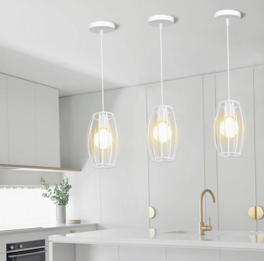 Lampadario da soffitto a sospensione – Design 3D stile geometrico, attacco E27 - ambraled
