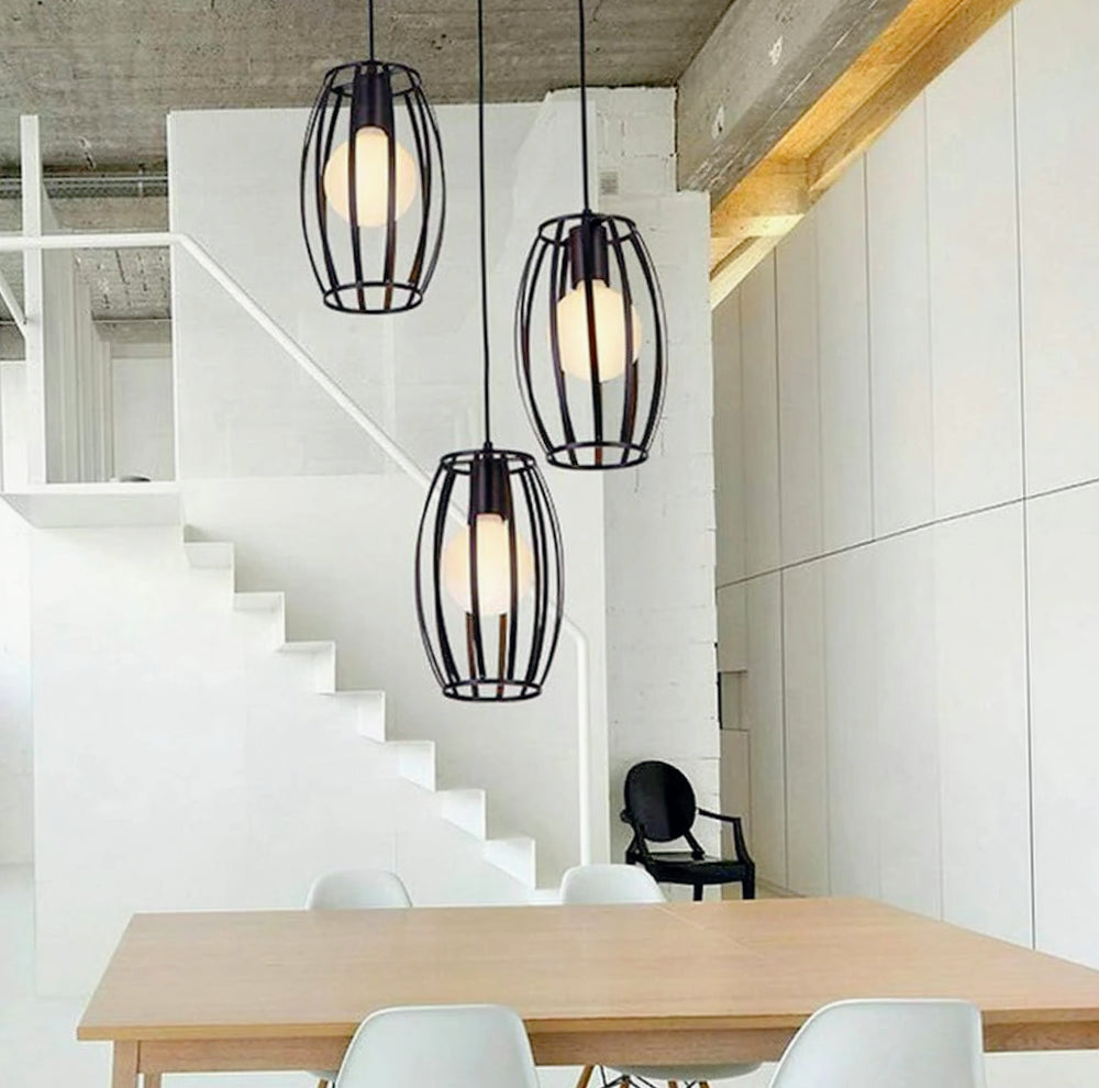 Lampadario da soffitto a sospensione – Design 3D stile geometrico, attacco E27 - ambraled