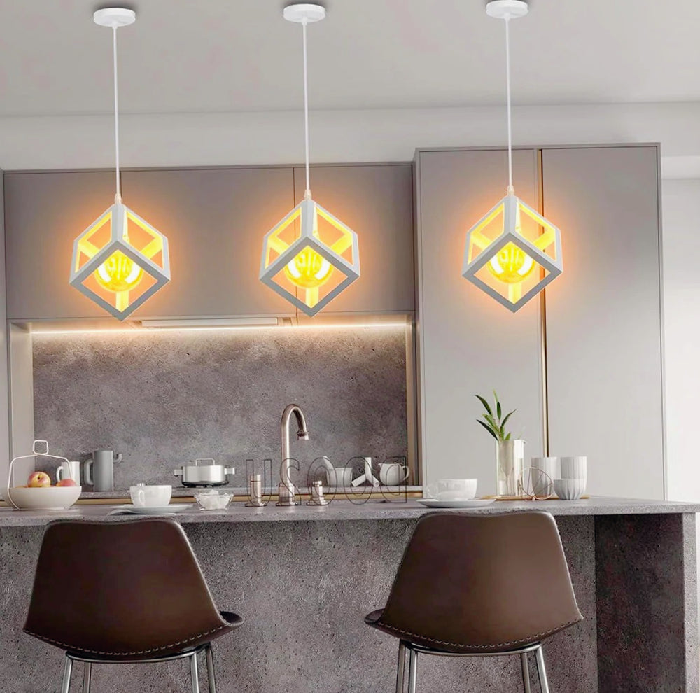 Lampadario da soffitto a sospensione – Design 3D stile geometrico, attacco E27 - ambraled