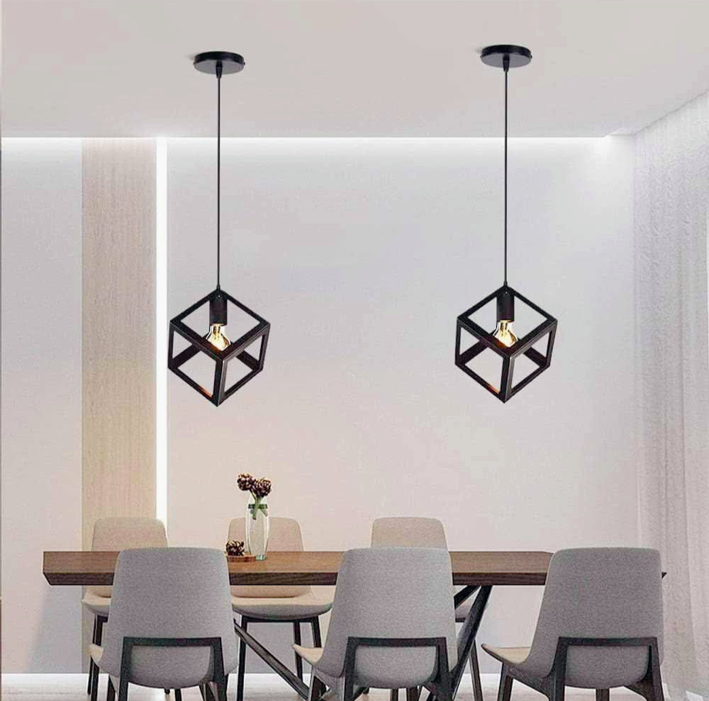 Lampadario da soffitto a sospensione – Design 3D stile geometrico, attacco E27 - ambraled