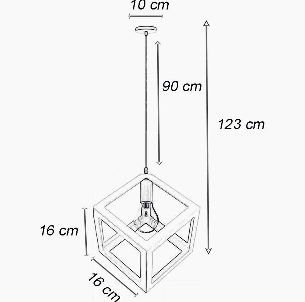 Lampadario da soffitto a sospensione – Design 3D stile geometrico, attacco E27 - ambraled