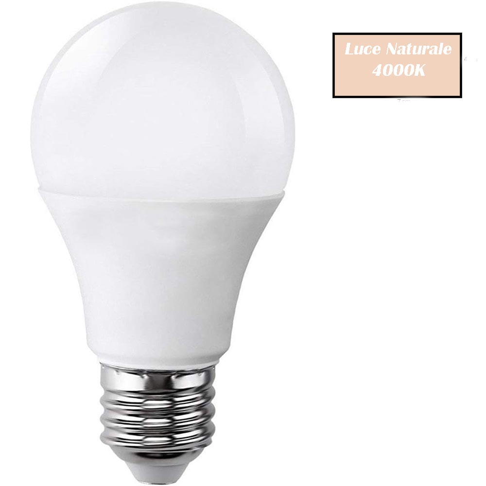 Lampadina LED A60 10W 12/24V E27 – Sfera luce 3000K/4000K/6500K - ambraled