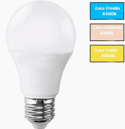 Lampadina LED A60 10W 12/24V E27 – Sfera luce 3000K/4000K/6500K - ambraled