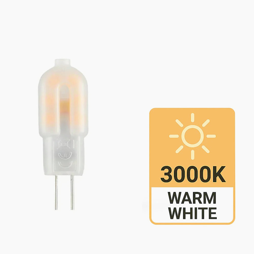 Lampadina LED 2W G4 12V – Attacco G4, copertura opaca - ambraled