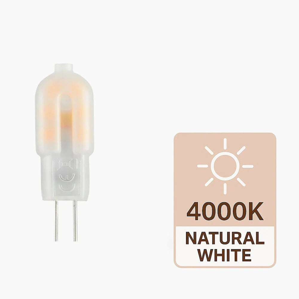 Lampadina LED 2W G4 12V – Attacco G4, copertura opaca - ambraled