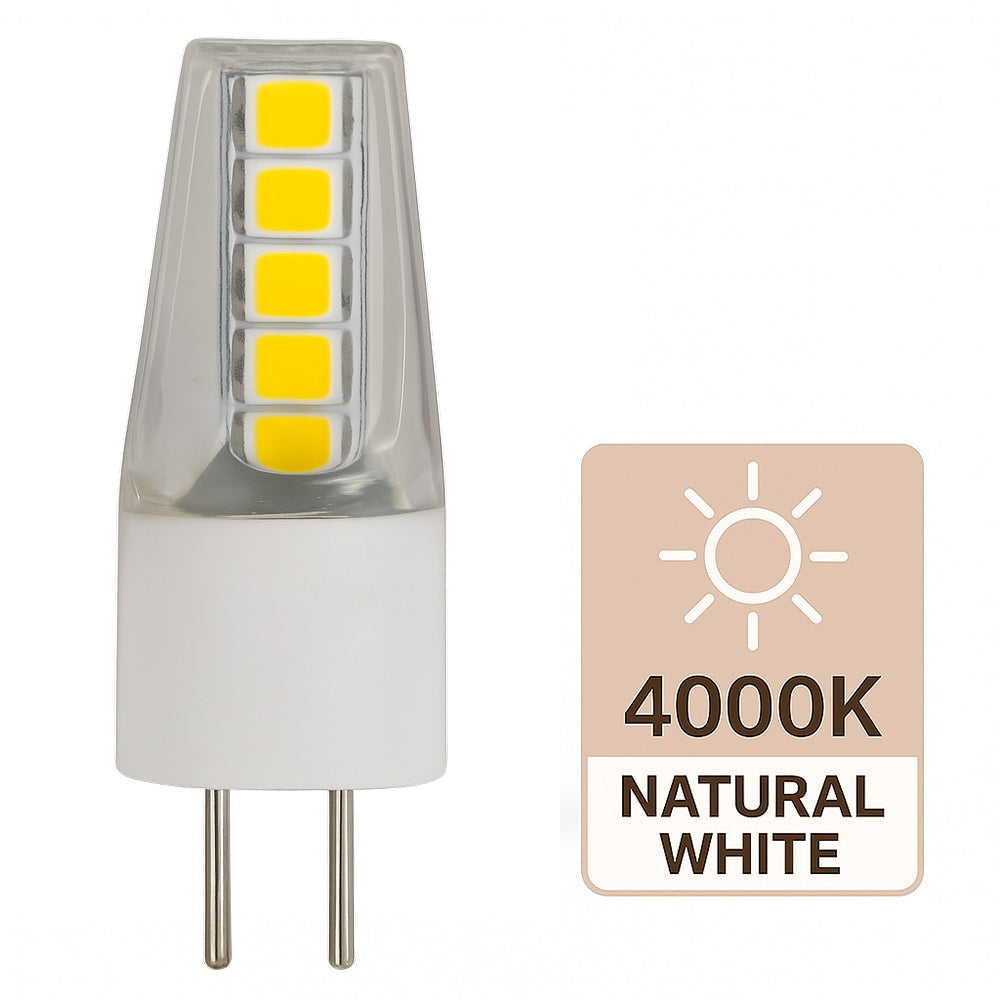 Lampadina LED 10 LED 2,5W G4 12V – Attacco G4, luce fredda / calda / naturale - ambraled