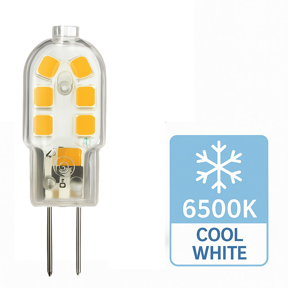 Lampadina LED 12 LED 2W G4 12V – Attacco G4, luce fredda / calda / naturale - ambraled