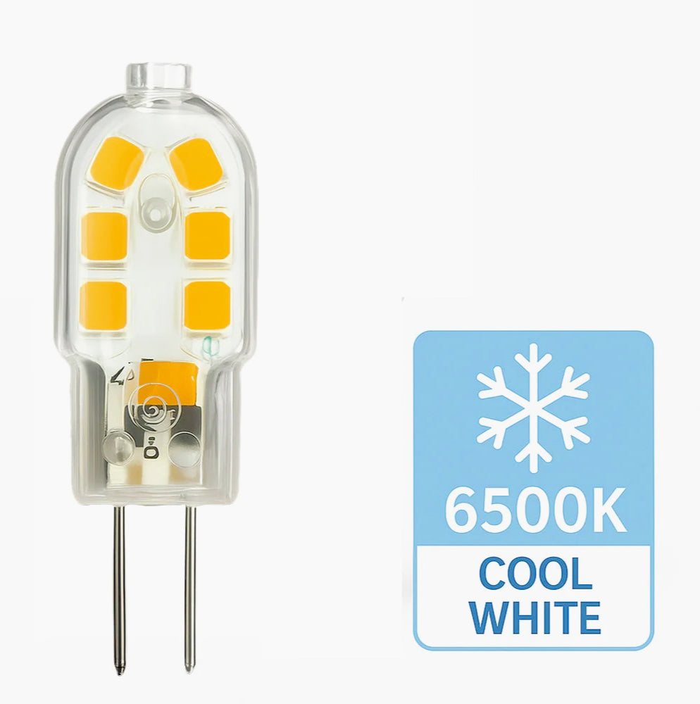 Lampadina LED 12 LED 2W G4 12V – Attacco G4, luce fredda / calda / naturale - ambraled