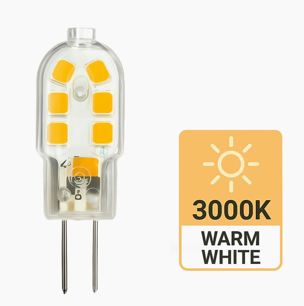 Lampadina LED 12 LED 2W G4 12V – Attacco G4, luce fredda / calda / naturale - ambraled