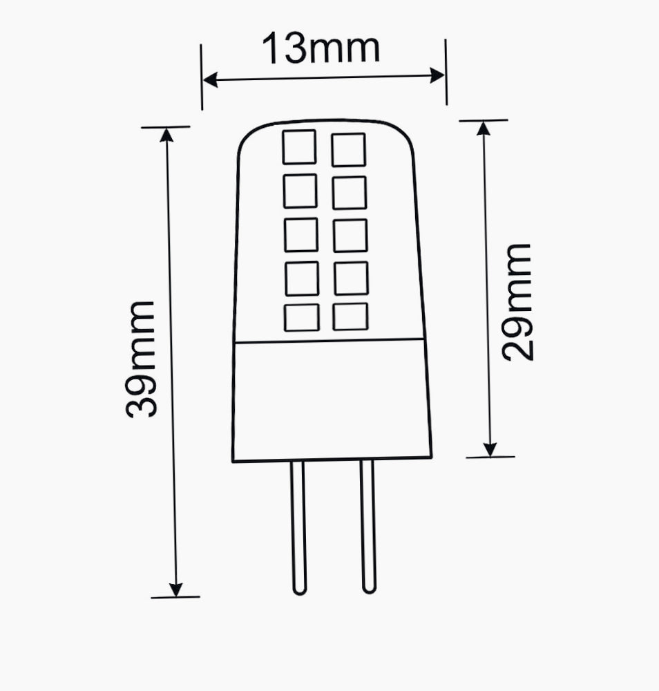 Lampadina LED 20 LED 3W G4 12V – Attacco G4, luce fredda / calda / naturale - ambraled