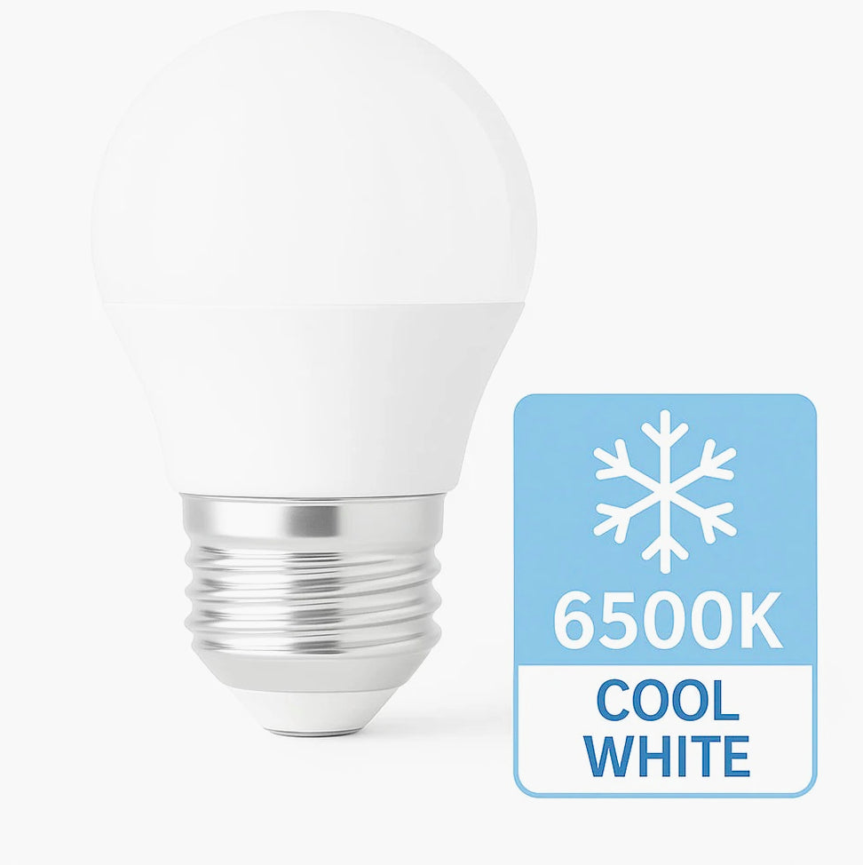 Lampadina LED a sfera E27 6W – Luce fredda / calda / naturale - ambraled