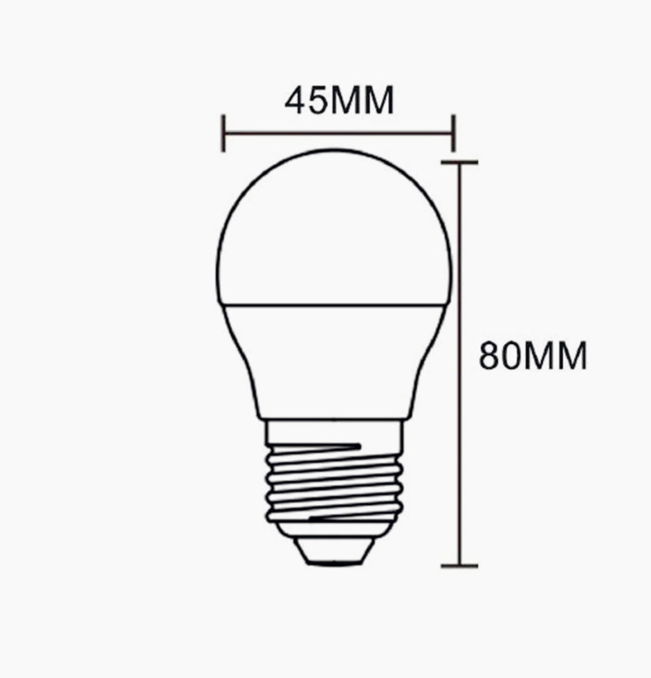 Lampadina LED a sfera E27 6W – Luce fredda / calda / naturale - ambraled