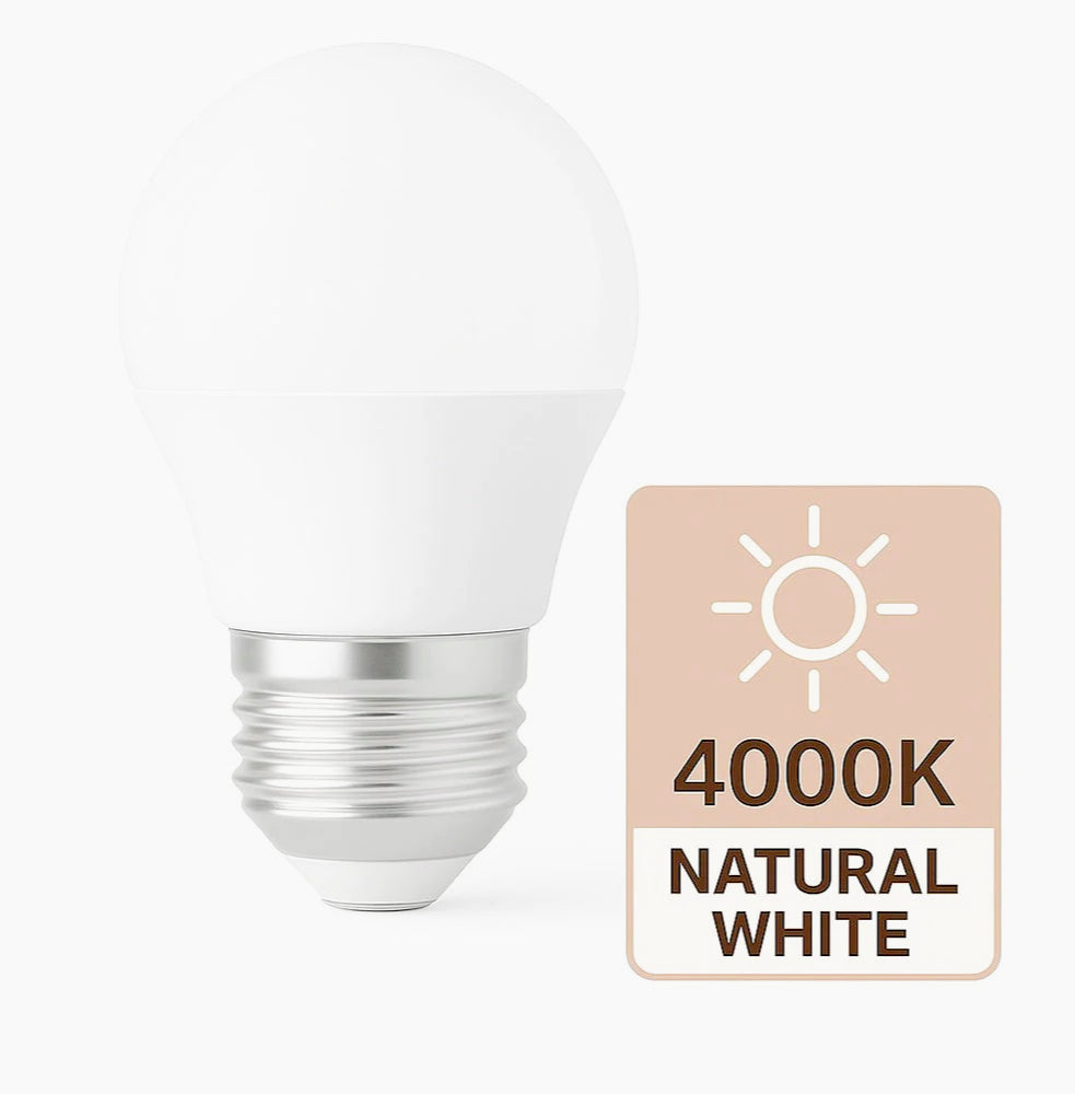 Lampadina LED a sfera E27 8W – Luce fredda / calda / naturale - ambraled
