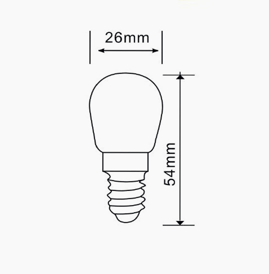 Lampadina LED E14 2W – Per frigorifero e cappa aspirante - ambraled