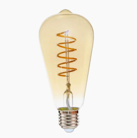 Lampadina LED a filamento ambrata ST64 E27 4W – Luce calda 2500K - ambraled