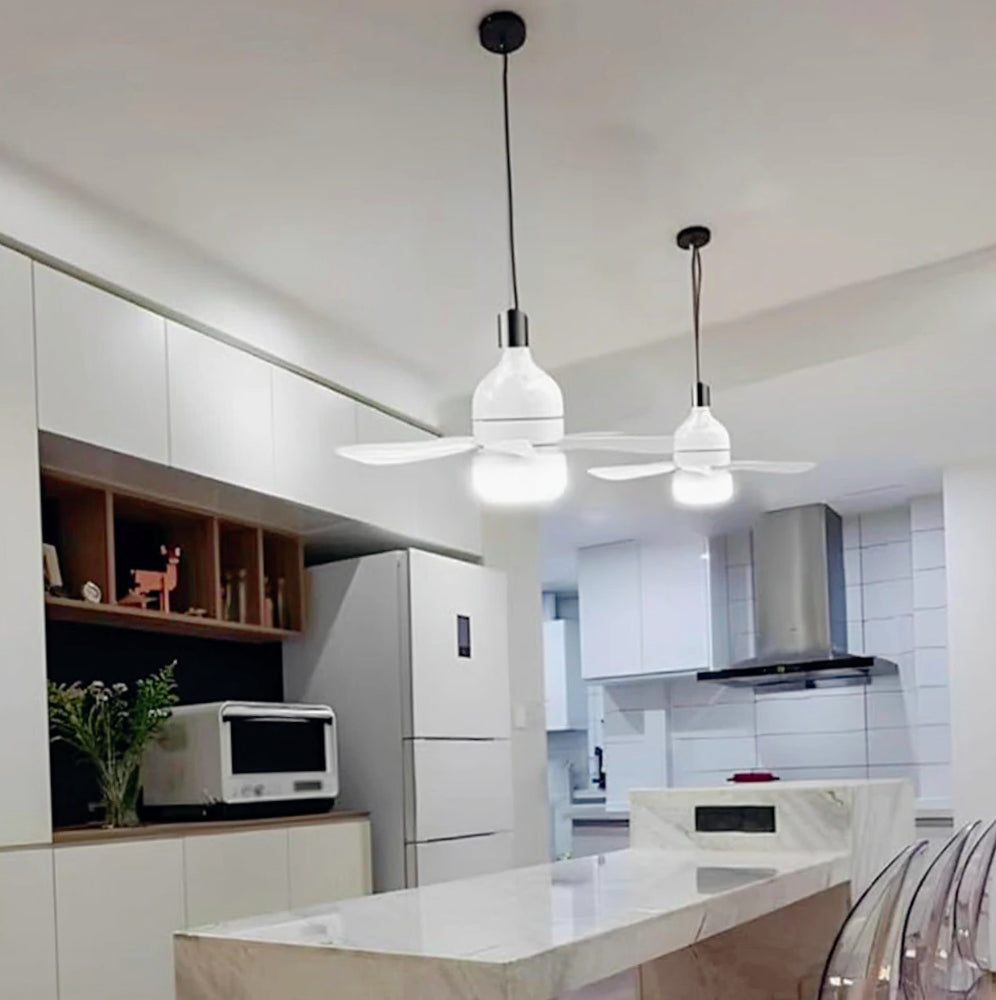 Lampadina LED E27 19W CCT + Ventilatore 9W – Con telecomando - ambraled