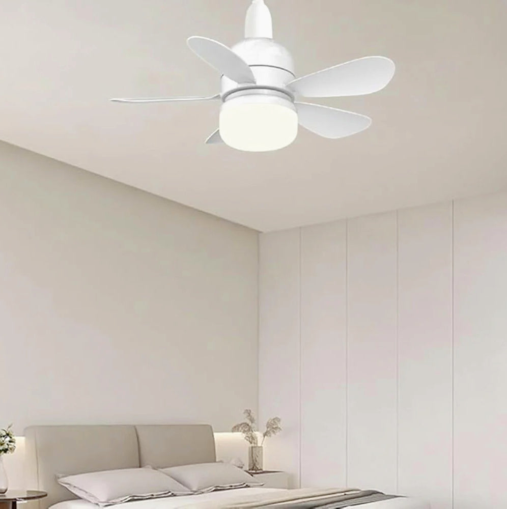 Lampadina LED E27 19W CCT + Ventilatore 9W – Con telecomando - ambraled