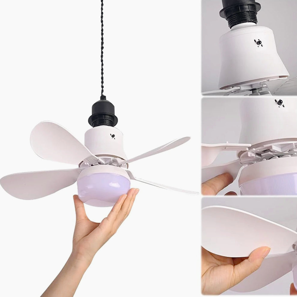Lampadina LED E27 19W CCT + Ventilatore 9W – Con telecomando - ambraled