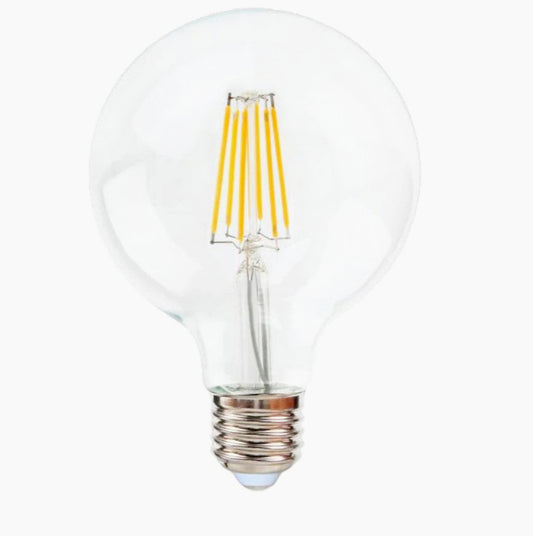 Lampadina LED filamento E27 12W – Globo G80 luce calda 2700K - ambraled