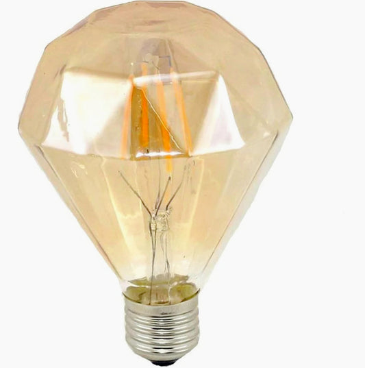 Lampadina LED filamento vintage E27 4W – Ambra diamante decorativa - ambraled