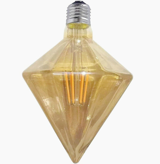 Lampadina LED filamento vintage E27 4W – Ambra prisma decorativa - ambraled