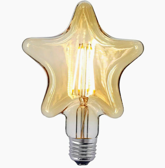 Lampadina LED filamento vintage E27 4W – Ambra stella decorativa - ambraled