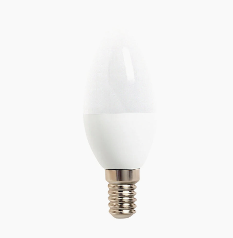 Lampadina LED E14 6W – Forma candela luce fredda / calda / naturale - ambraled