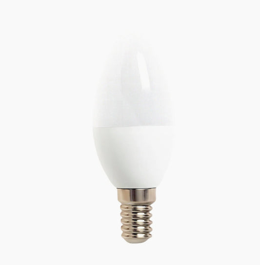 Lampadina LED E14 6W – Forma candela luce fredda / calda / naturale - ambraled