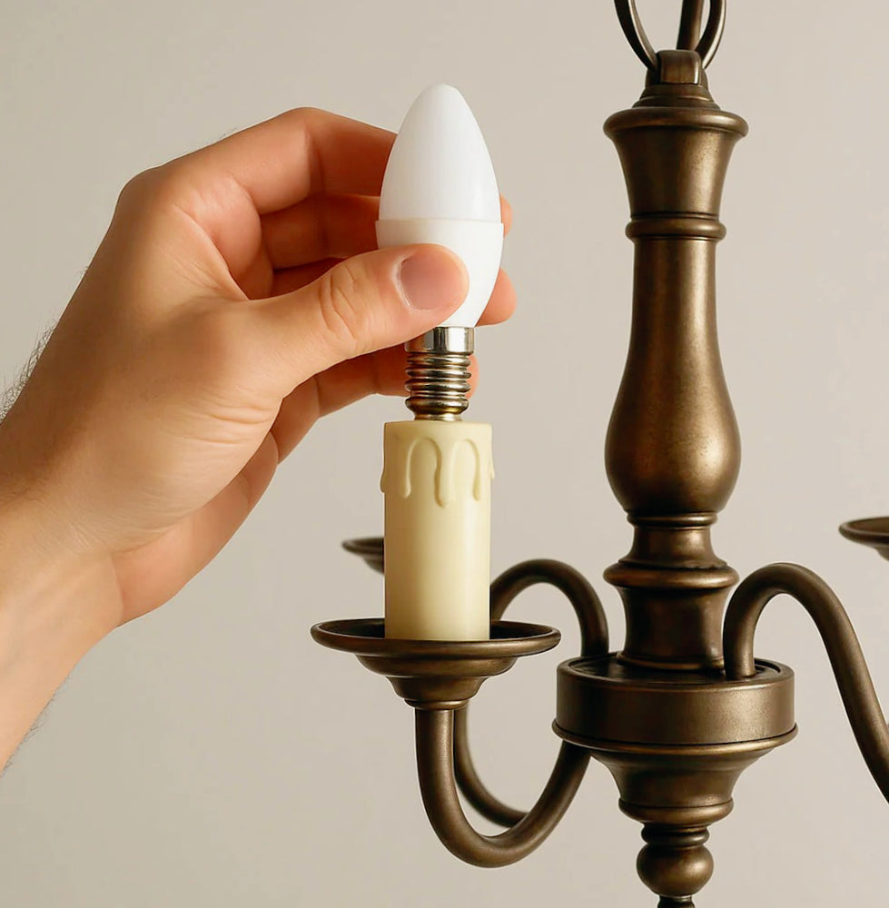 Lampadina LED E14 6W – Forma candela luce fredda / calda / naturale - ambraled