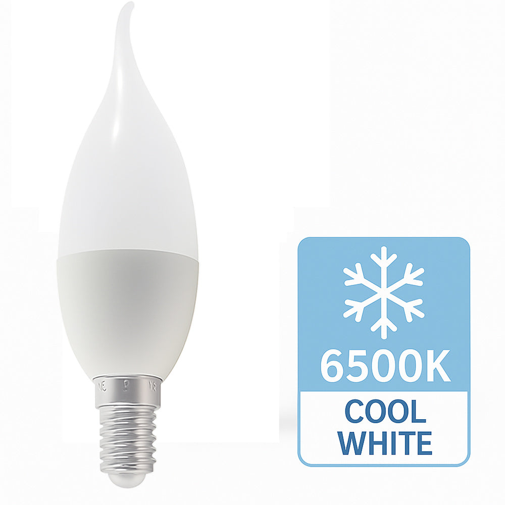 Lampadina LED E14 8W – Effetto colpo di vento luce fredda/calda/naturale - ambraled