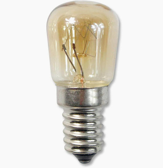 Lampadina alogena E14 25W – Per cappa e forno, max 300°C, luce calda 2700K - ambraled