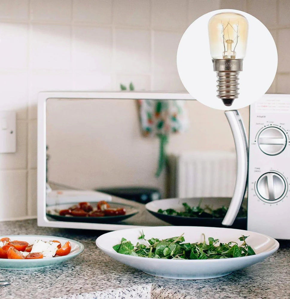 Lampadina alogena E14 25W – Per cappa e forno, max 300°C, luce calda 2700K - ambraled