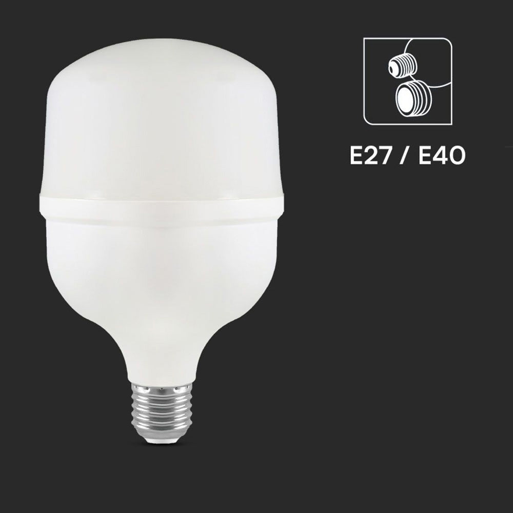 Lampadina led 2in1 E27 con adattatore E40 60 watt luce fredda 6500k - ambraled