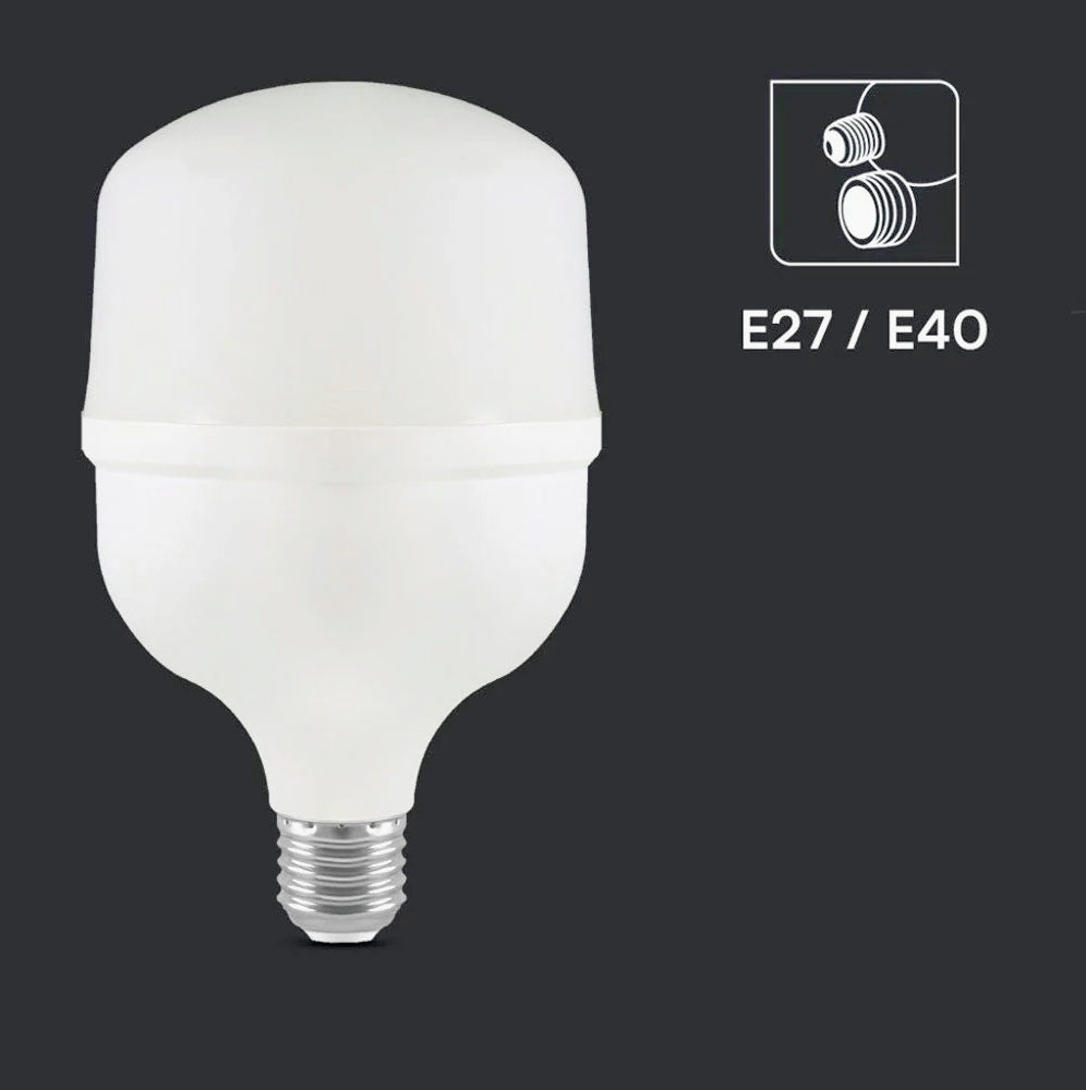Lampadina LED 2in1 E27 con adattatore E40 – 90W, luce fredda 6500K - ambraled