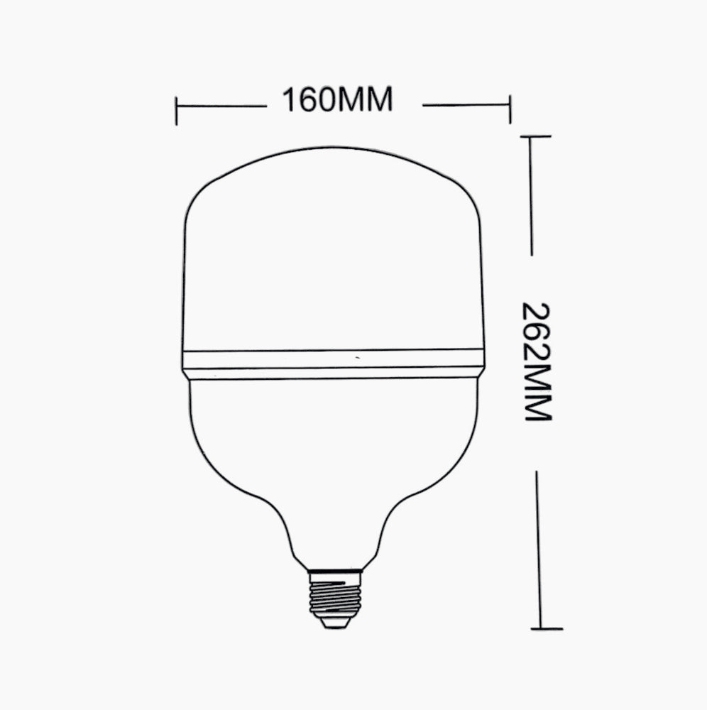 Lampadina LED 2in1 E27 con adattatore E40 – 90W, luce fredda 6500K - ambraled