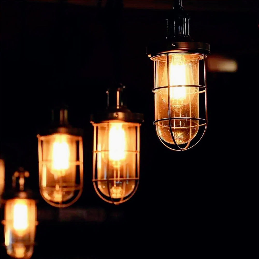 Lampadina LED filamento E27 8W – Vetro trasparente, luce calda 3000K - ambraled