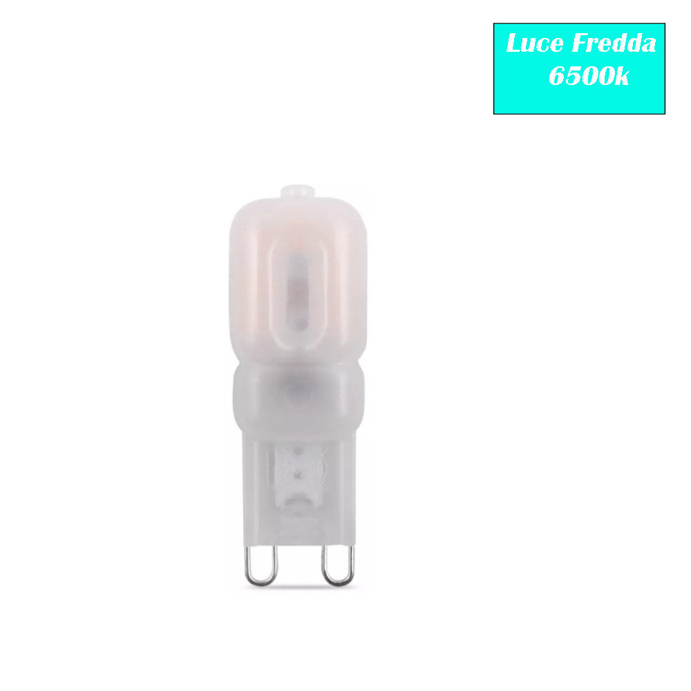 Lampadina LED G9 2,5W – 3000K/4000K/6500K per lampadari e applique - ambraled