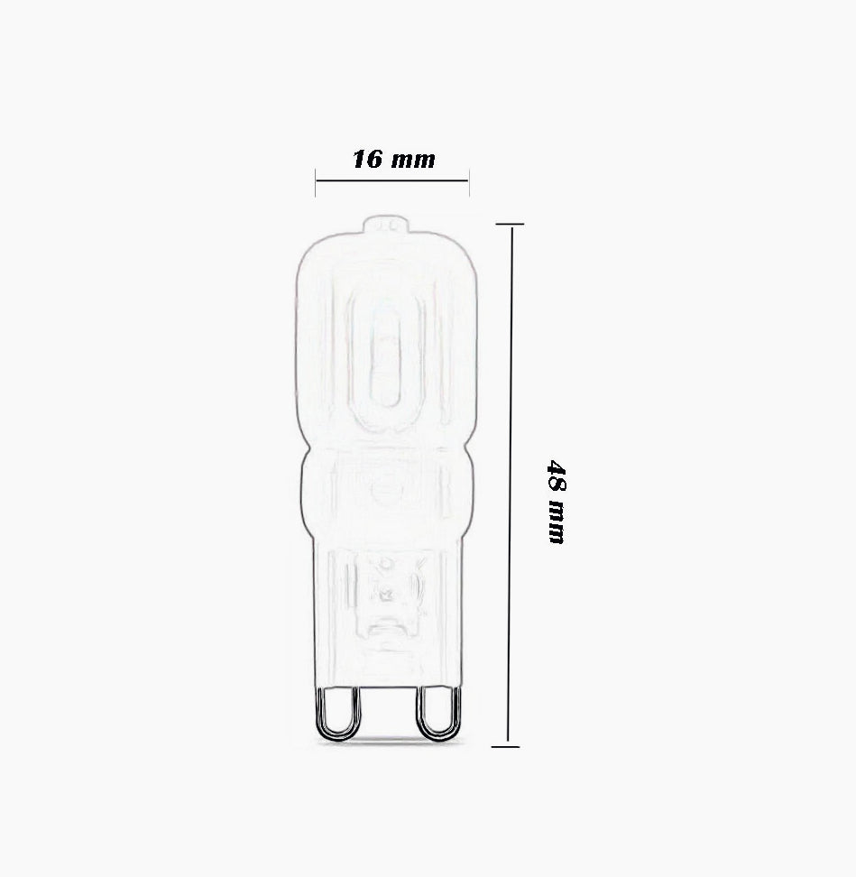 Lampadina LED G9 2,5W – 3000K/4000K/6500K per lampadari e applique - ambraled