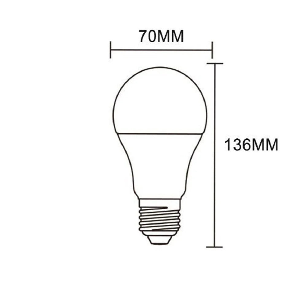 Lampadina LED 15W A70 E27 – Luce fredda / calda / naturale - ambraled