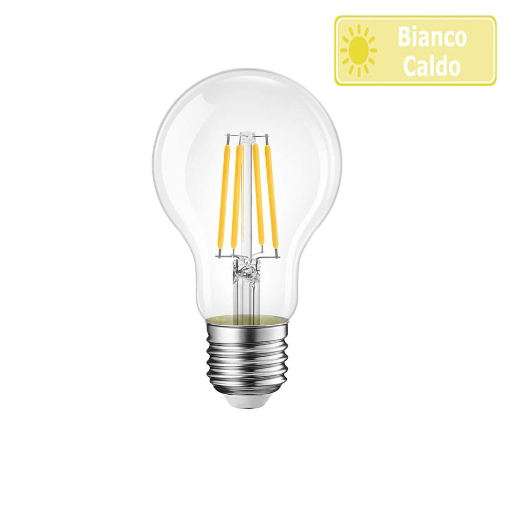Lampadina led filamento 12 watt E27 globo luce 6500k 3000k 4000k - ambraled